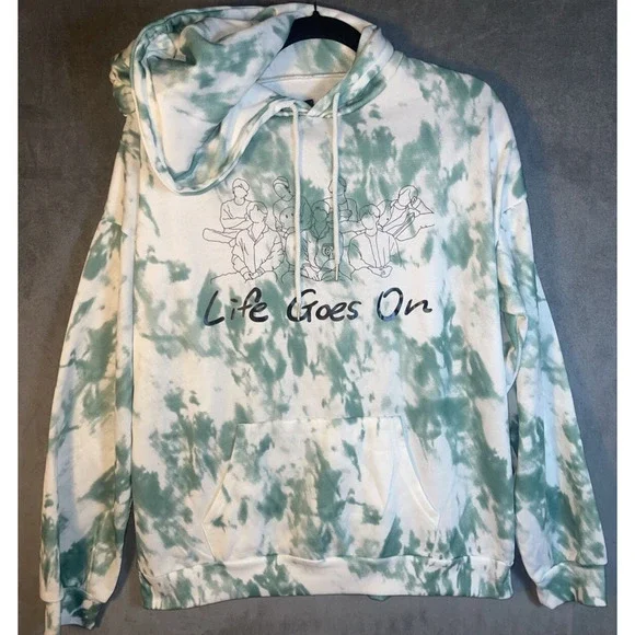 Trendy Queen Women's Oversized Hoodies Fleece Sweatshirts Life Goes On XL NEW - Picture 2 of 6